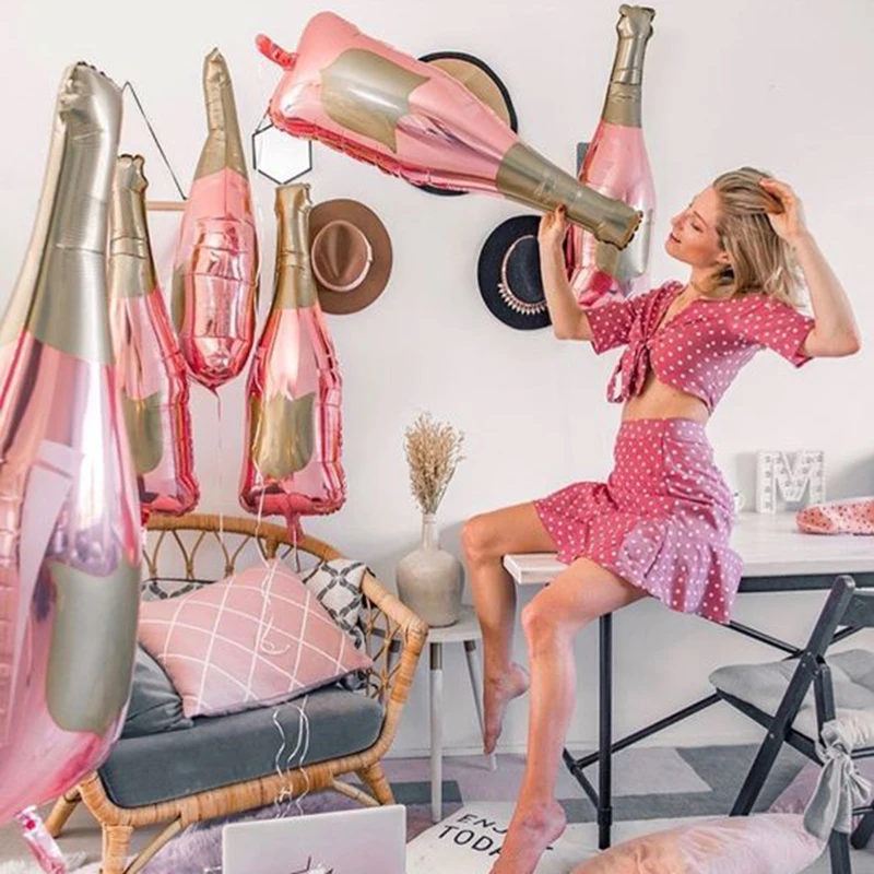 Wine Beer House - 5pcs Large Bottle Balloons Adult Birthday