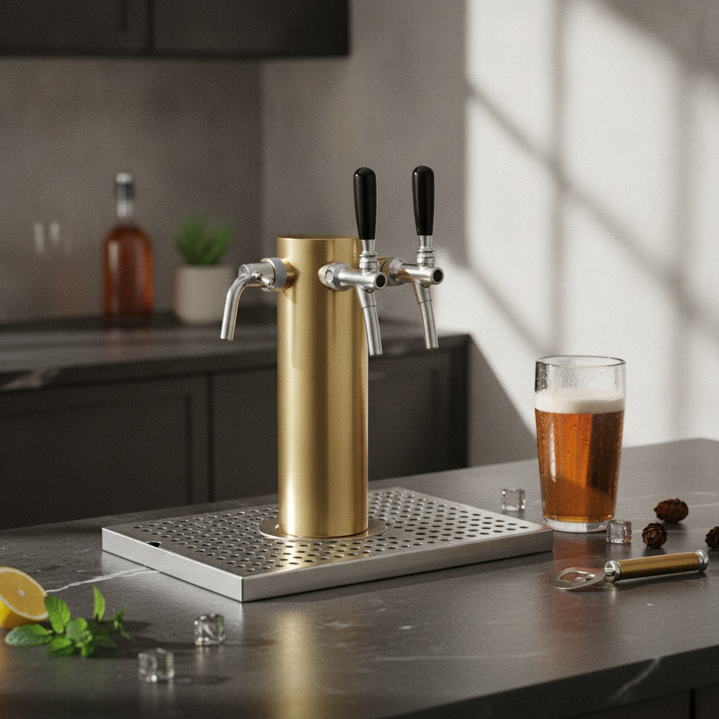 Wine Beer Drink - Stainless Steel Beer Tap Dispenser Reflective