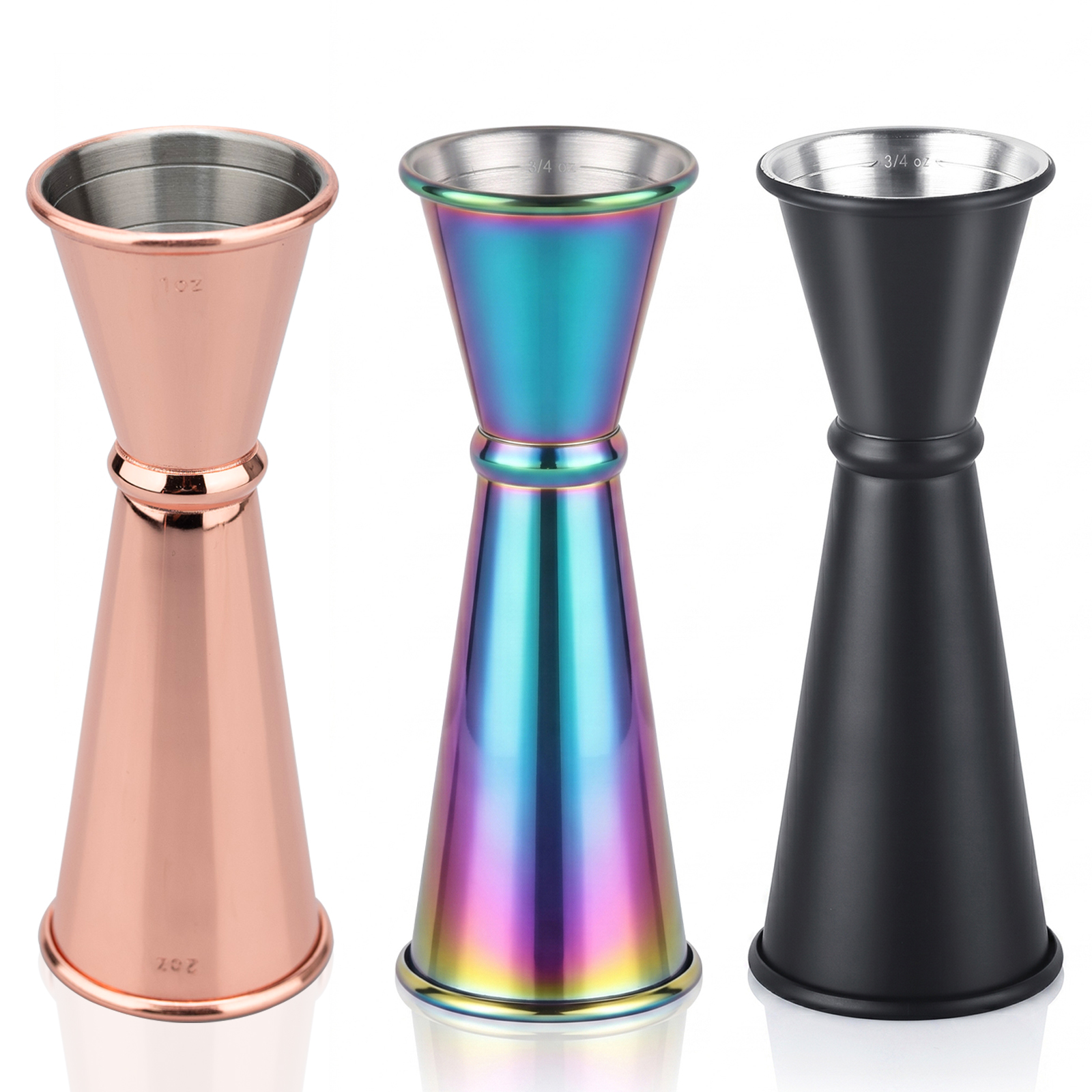 Spirit Measure Jigger - 30/60ml Cocktail Bar Stainless Steel Jigger