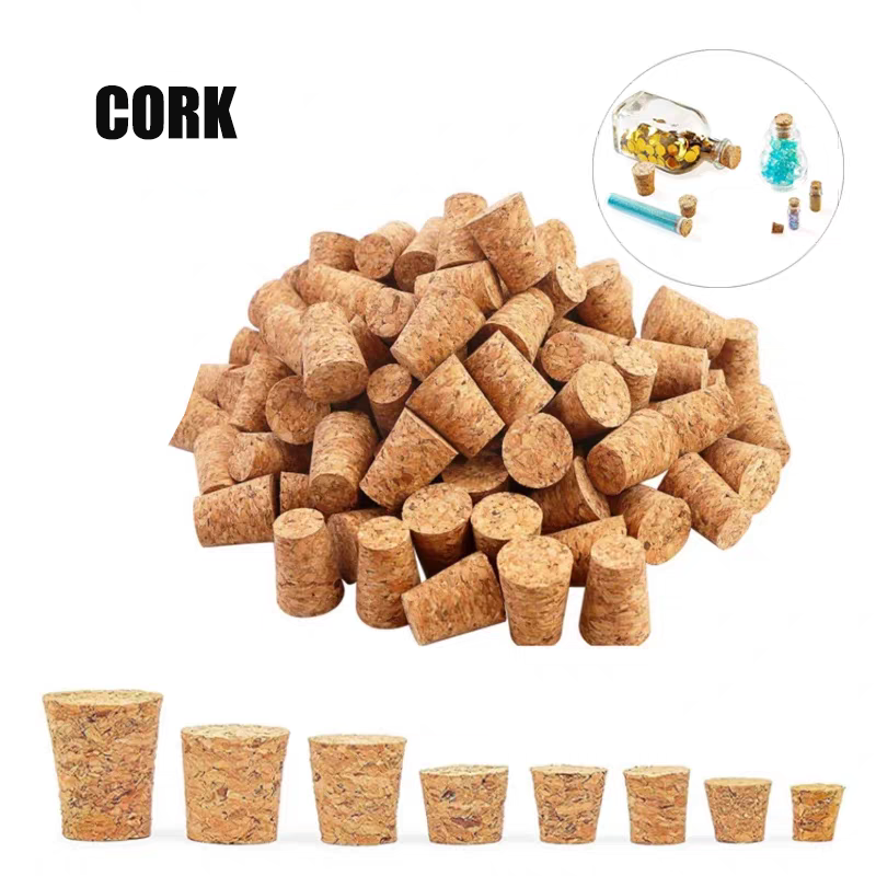 Wine Bottle Size - 5/10 Pcs Cork Stopper Wooden Lid