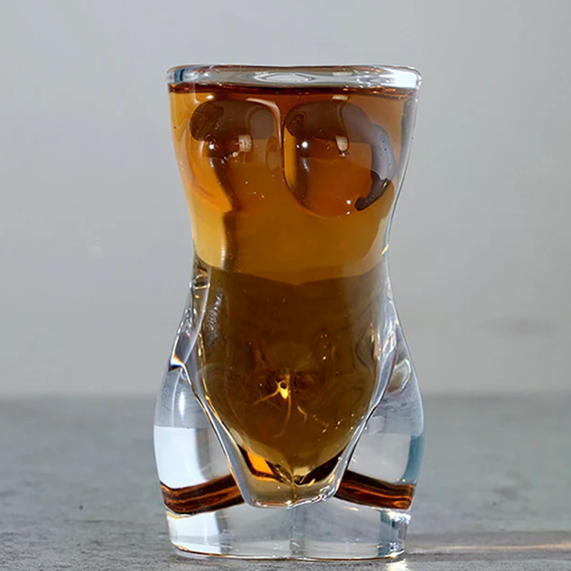 Wine Beer Juice - 1PC Novelty Body Shaped Glass Beer