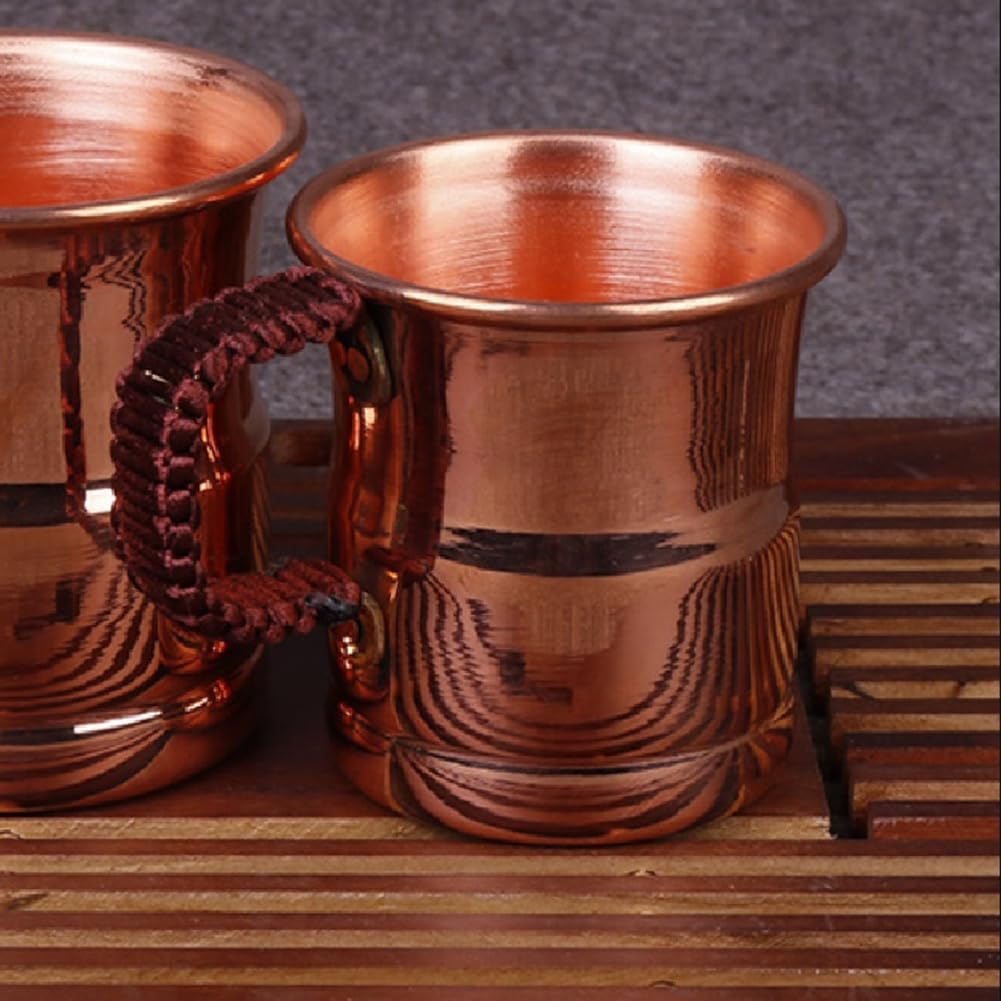 Beer Mug Handled - 400ml Pure Copper Beer Mug with