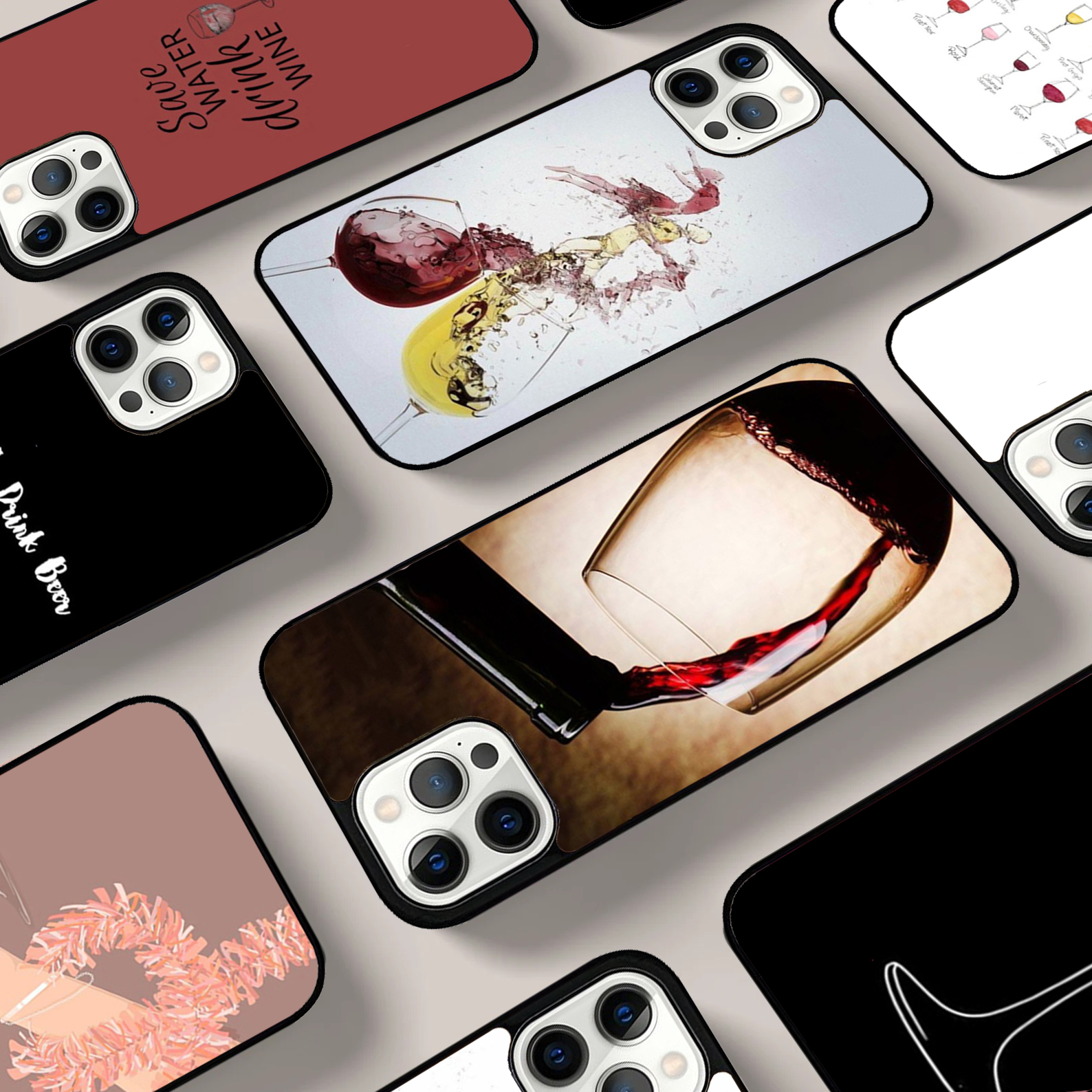Drink Beer Red Wine Phone Case - Wine Plus Beer review and price