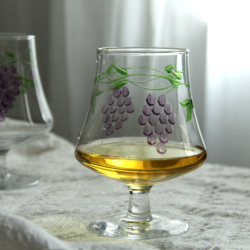 Vintage Red Wine Glass, Orange - Wine Beer Foot review and price
