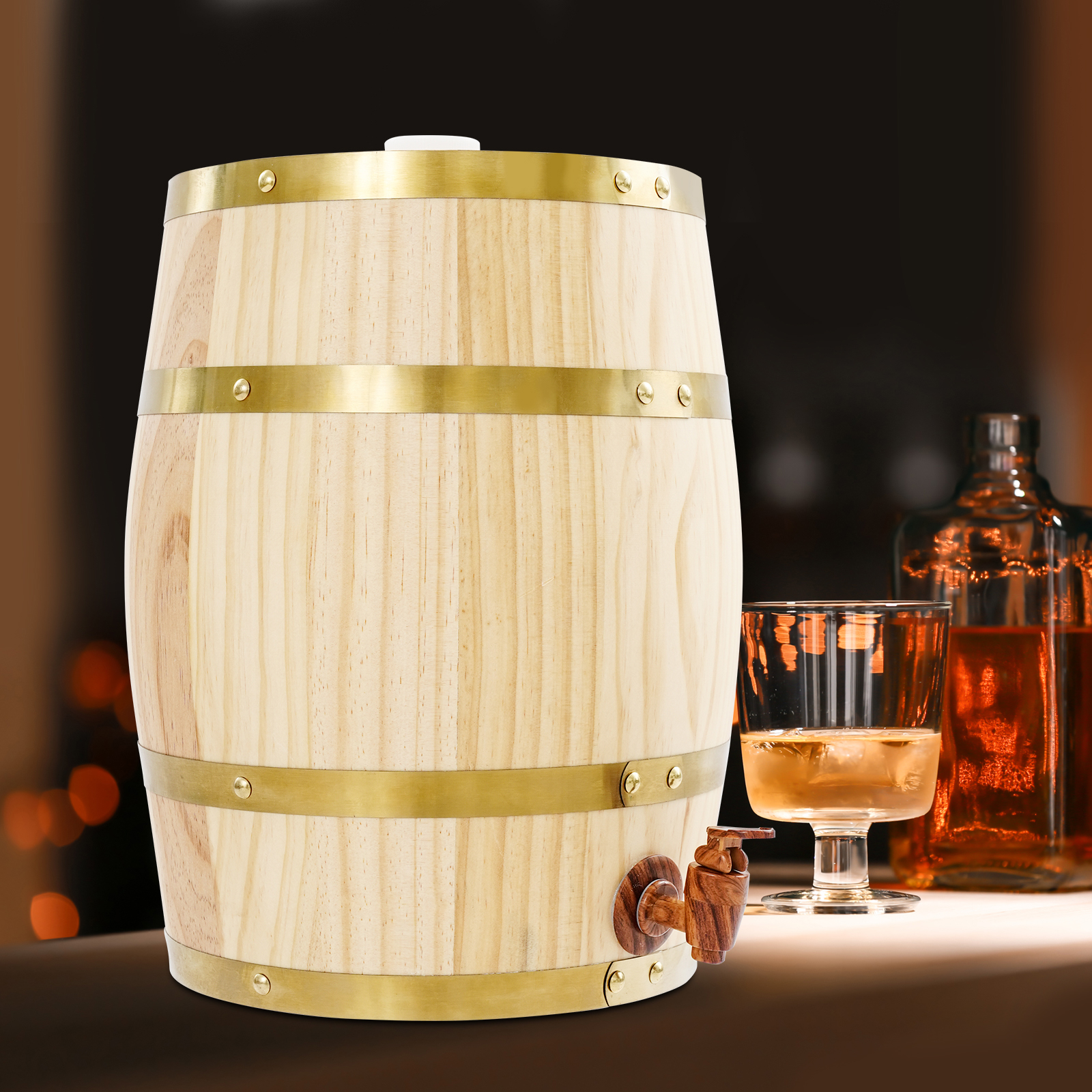 10L Vintage Wood Oak Timber Wi - Wine Beer Tequila review and price