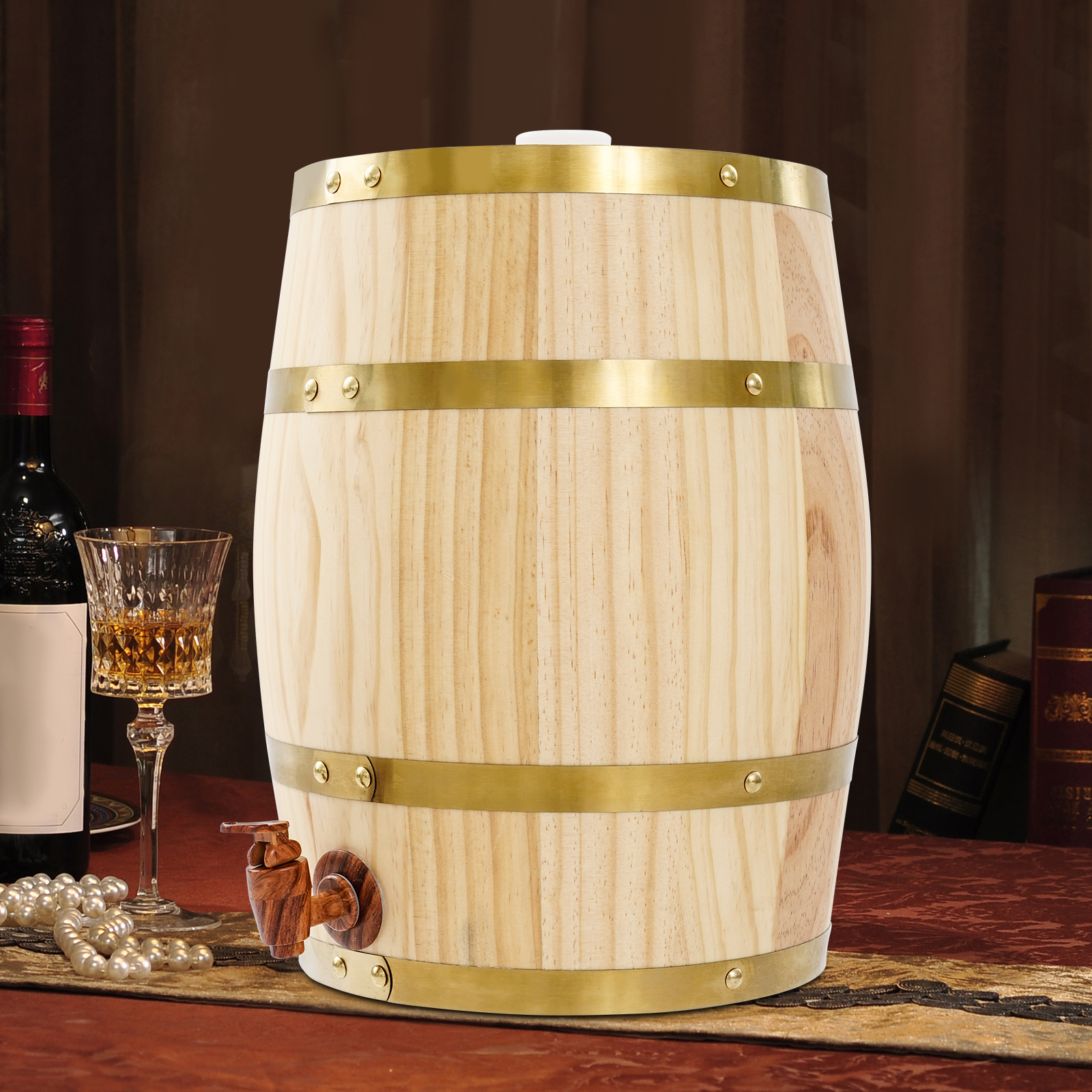 10L Vintage Wood Oak Timber Wi - Wine Beer Tequila review and price