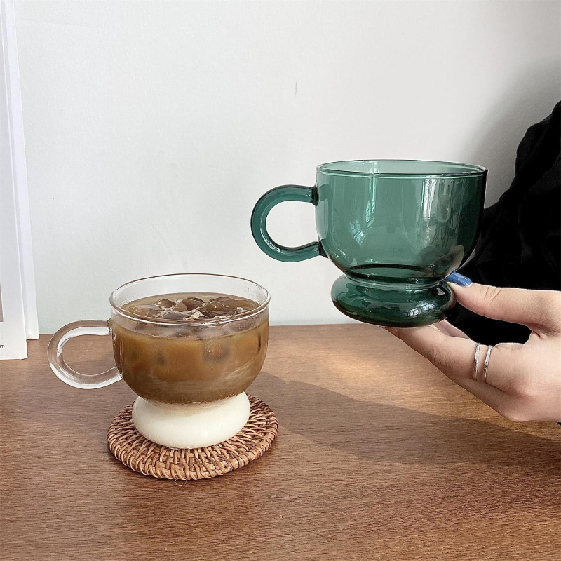 2PC Nordic glass coffee cup mi - Wine Beer House review and price
