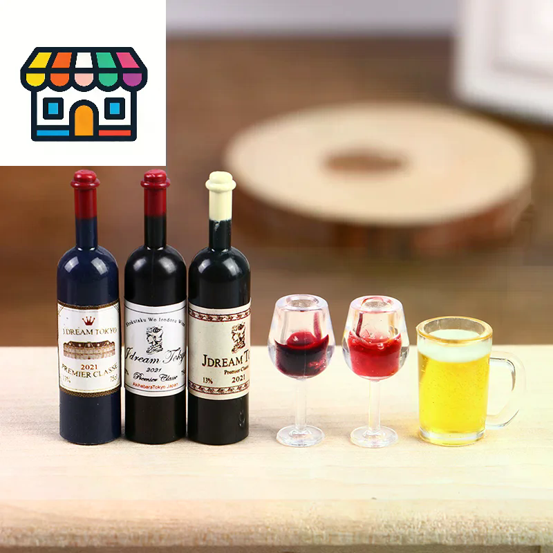 5Pcs 1:12 Dollhouse Miniature  - Wine Beer House review and price