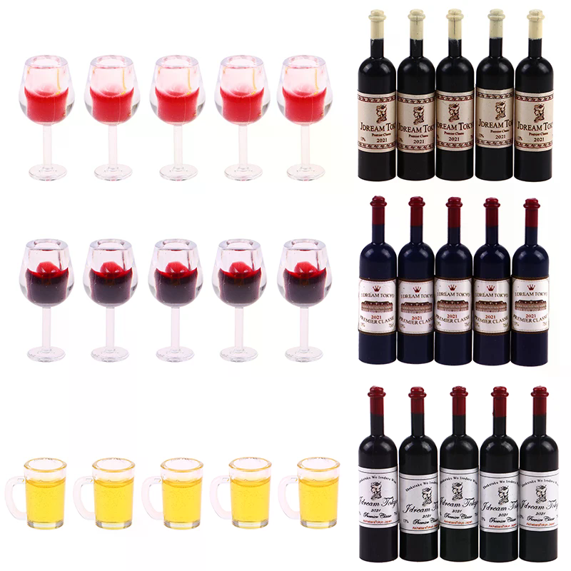 5Pcs 1:12 Dollhouse Miniature  - Wine Beer House review and price