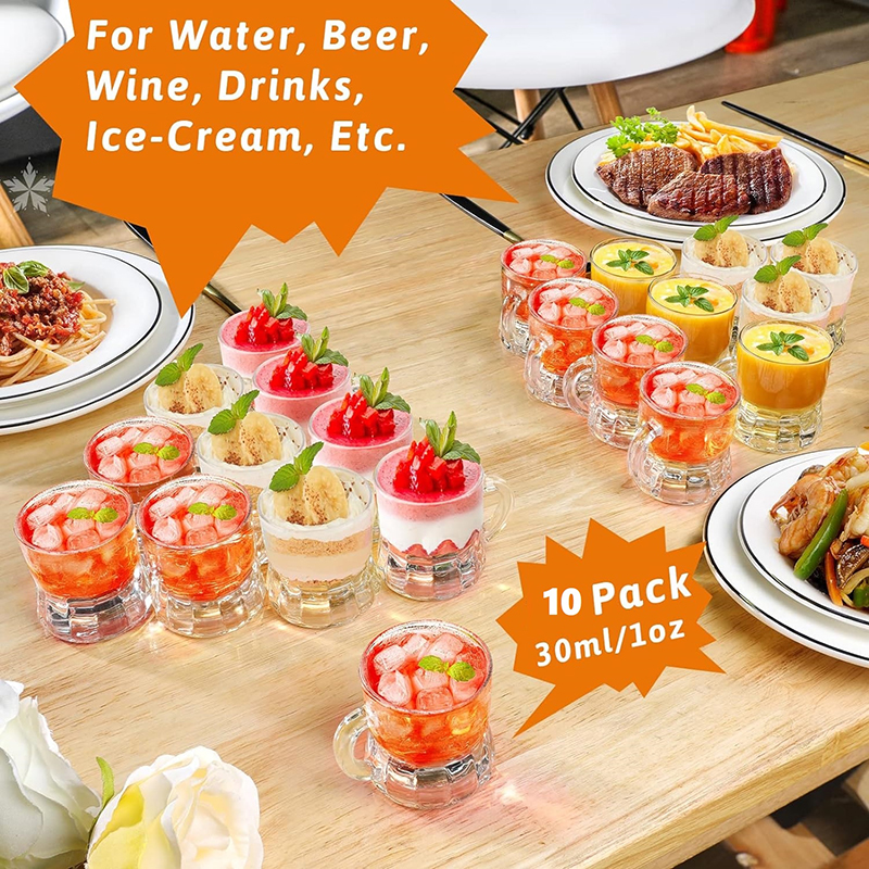 ●5/10PCS 30ml Beer Cup Small H - Beer Mug Handled review and price