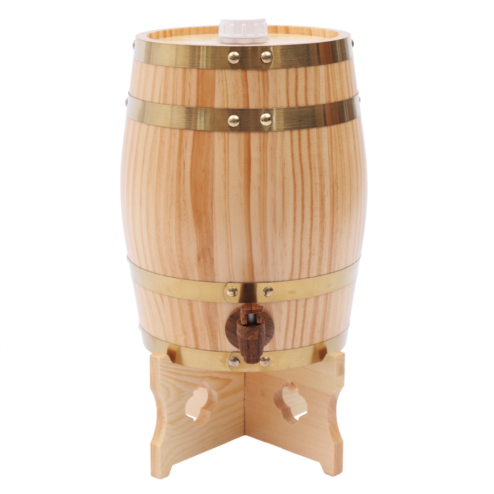Vertical Pine Wooden Wine Barr - Wine Beer Tequila review and price