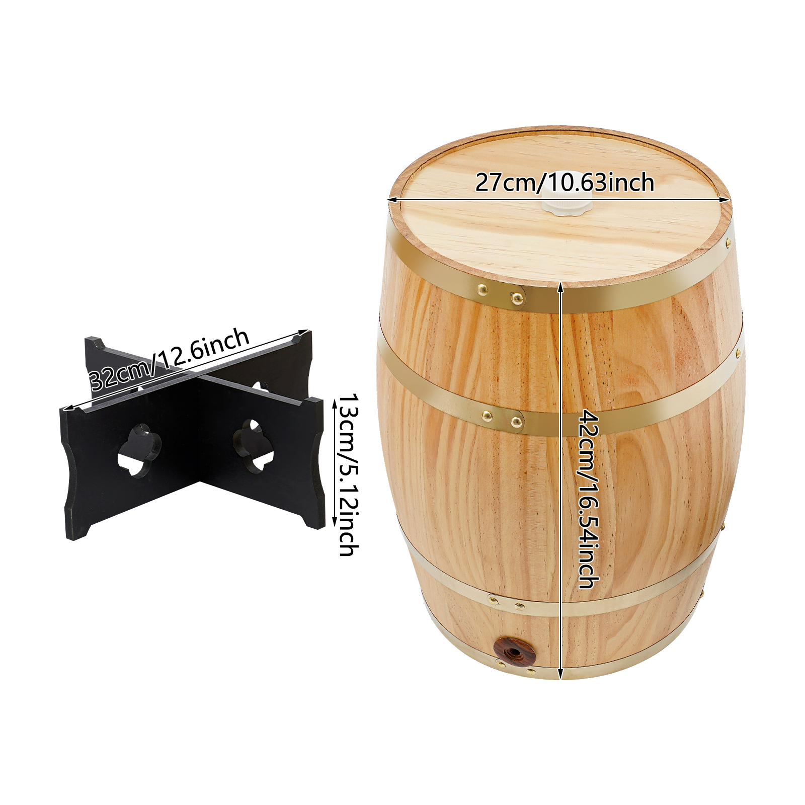 20L/5.28Gal Wood Color Wine Ba - Wine Beer Tequila review and price