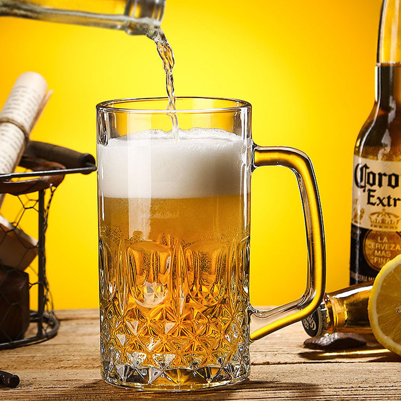 600ml/1000ml Beer Glass with H - Beer Mug Handled review and price