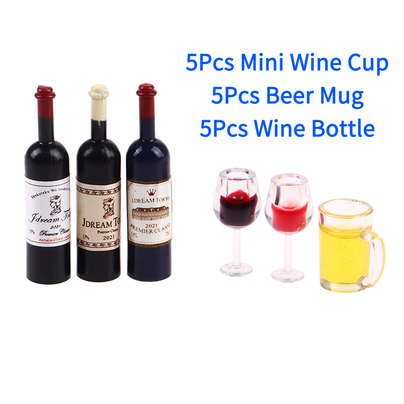 5Pcs 1:12 Dollhouse Miniature  - Wine Beer House review and price