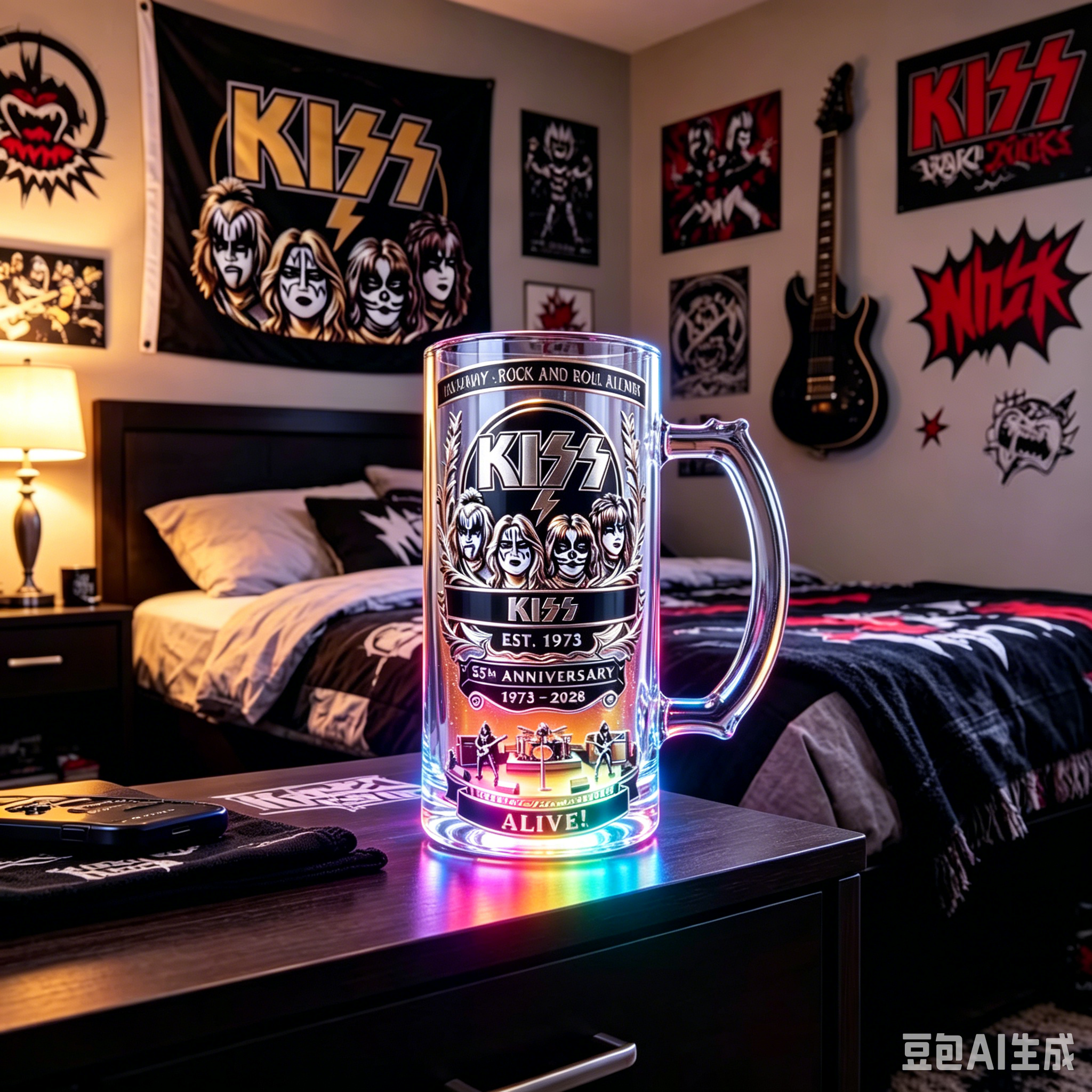 KISS 55th Anniversary Beer Mug - Beer Mug Handled review and price