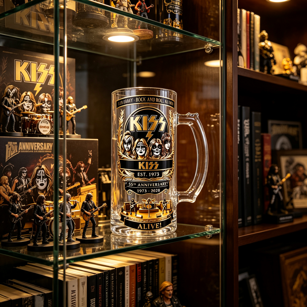 KISS 55th Anniversary Beer Mug - Beer Mug Handled review and price