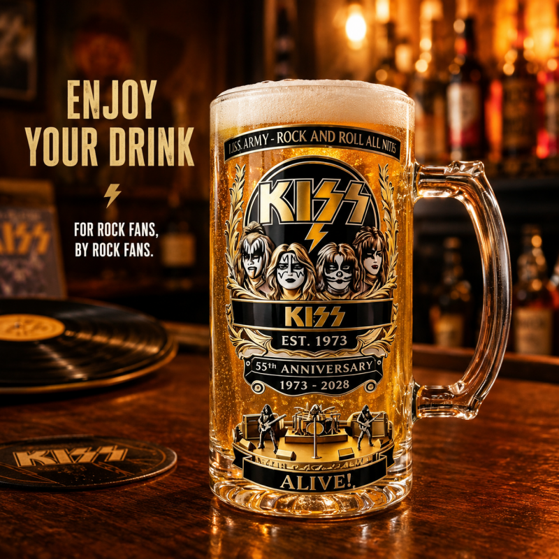 KISS 55th Anniversary Beer Mug - Beer Mug Handled review and price