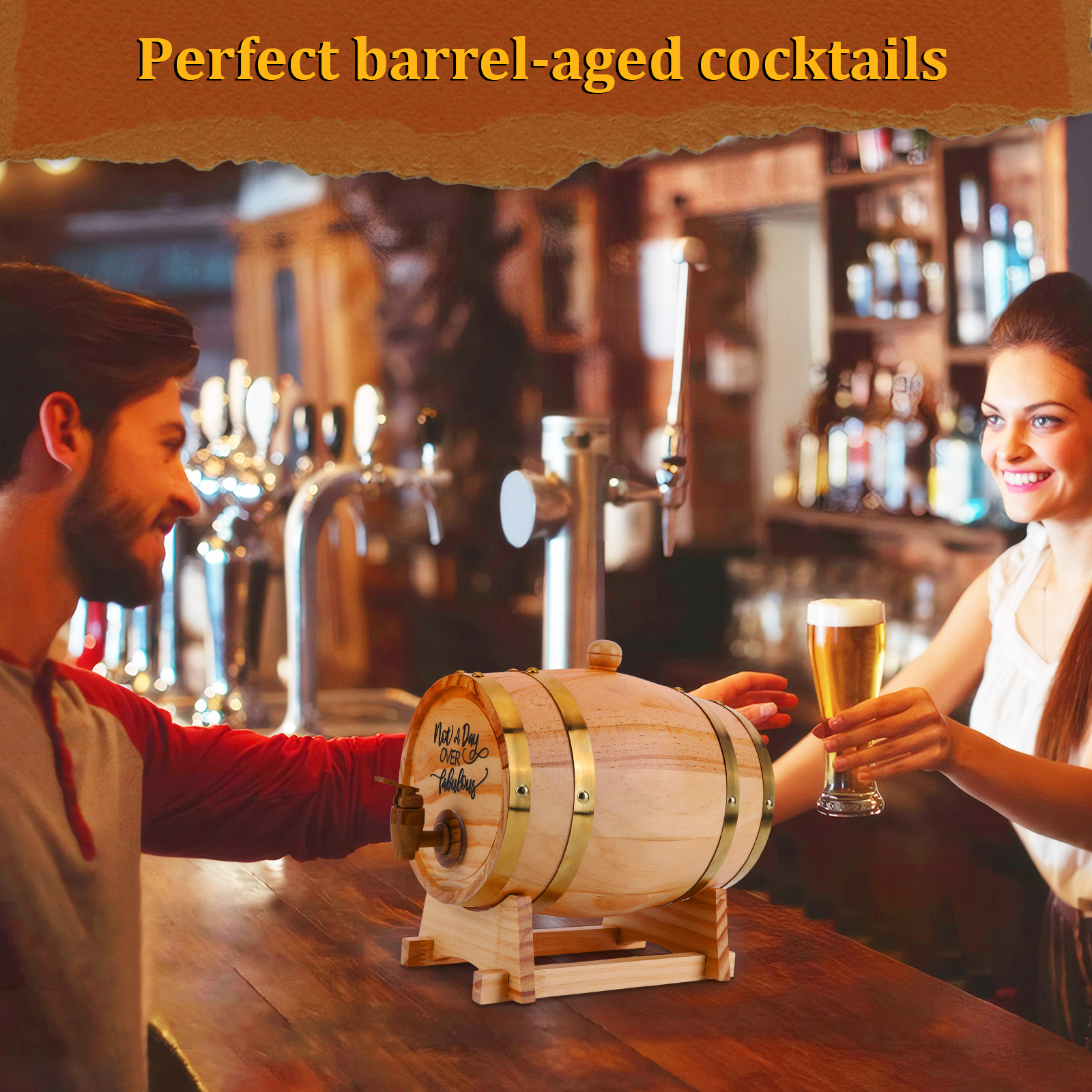 3L Wine Barrel with Stand Bung - Wine Beer Tequila review and price