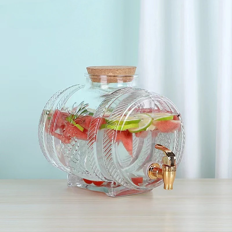 1L Beverage Barrel with Faucet - Wine Beer Juice review and price