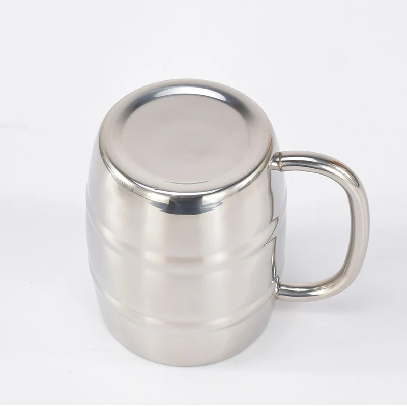 Hot 500/450ml Double Stainless - Beer Mug Handled review and price