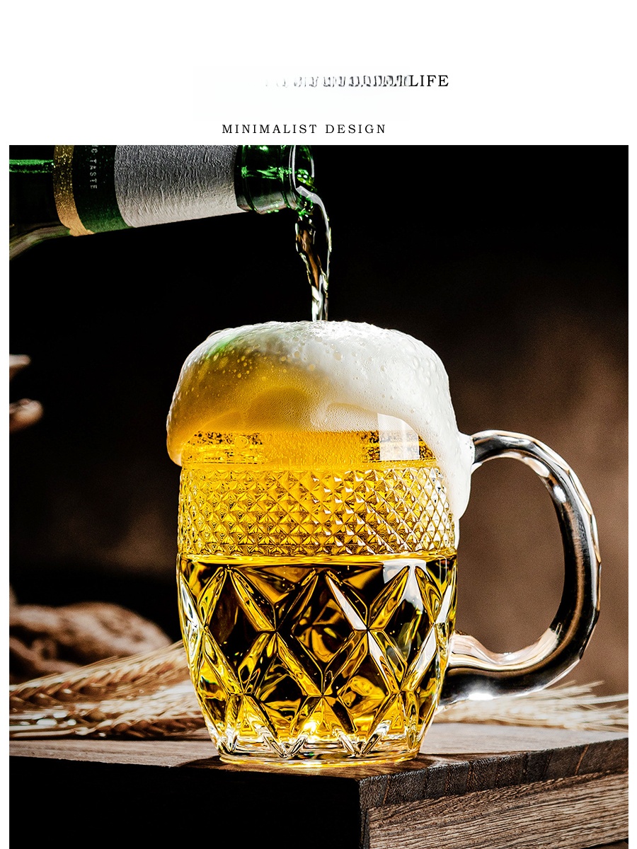 Tlife Cool Large Capacity Glas - Beer Mug Handled review and price