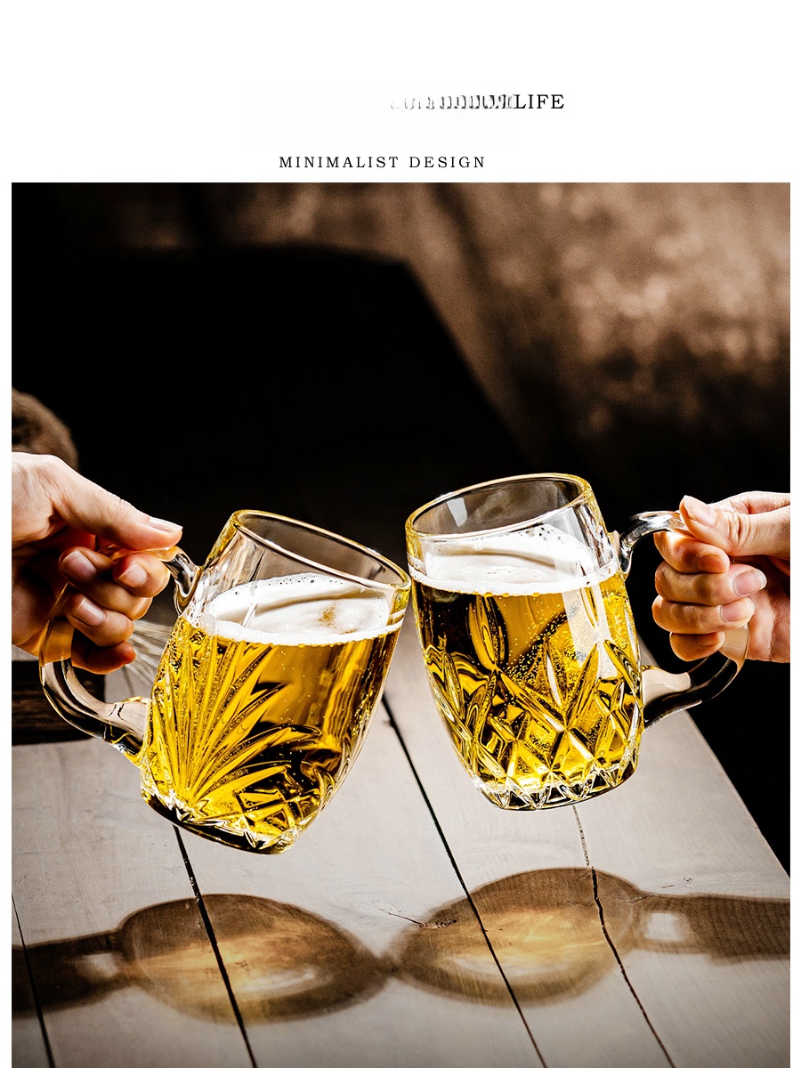 Tlife Cool Large Capacity Glas - Beer Mug Handled review and price