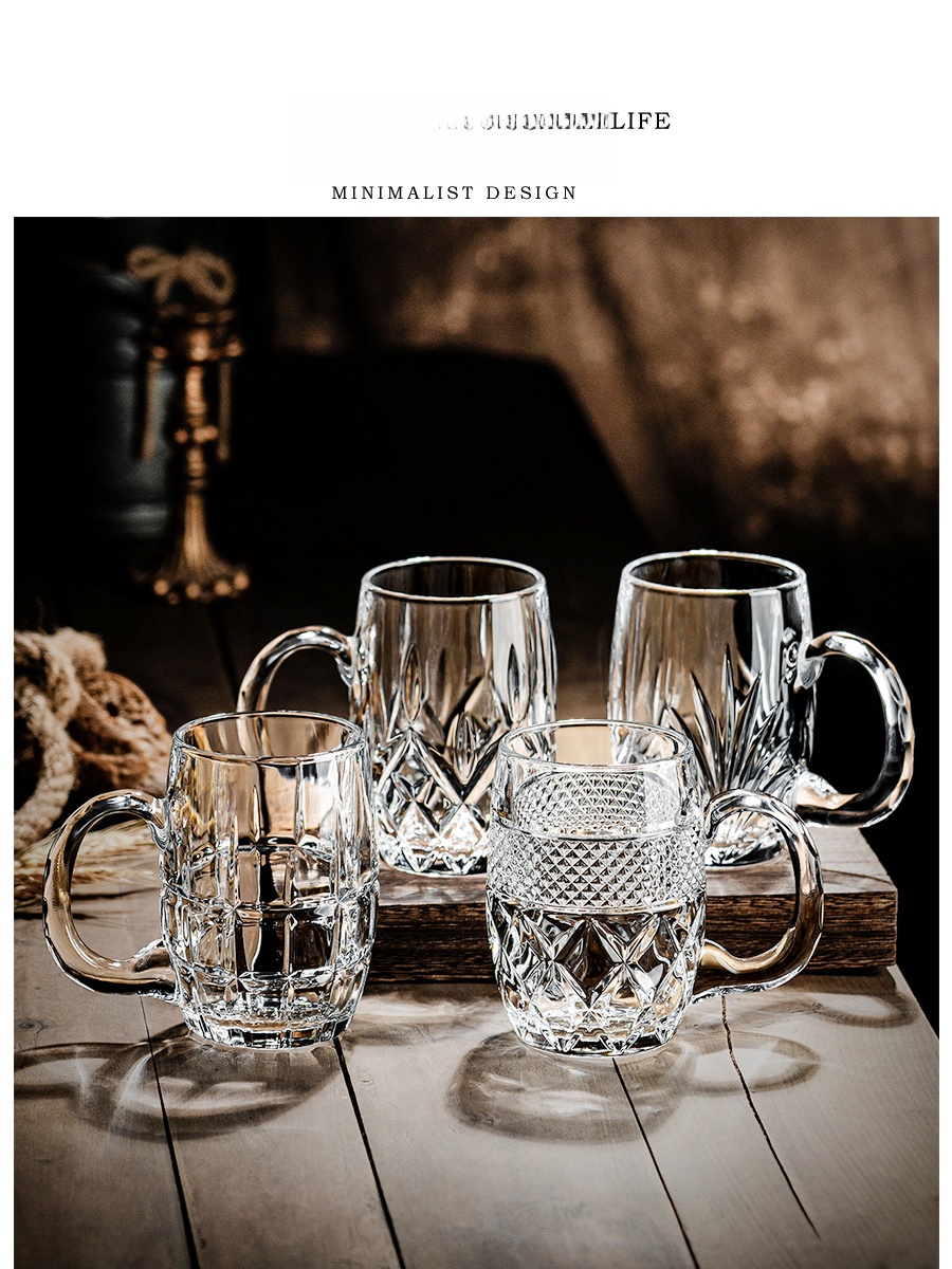 Tlife Cool Large Capacity Glas - Beer Mug Handled review and price