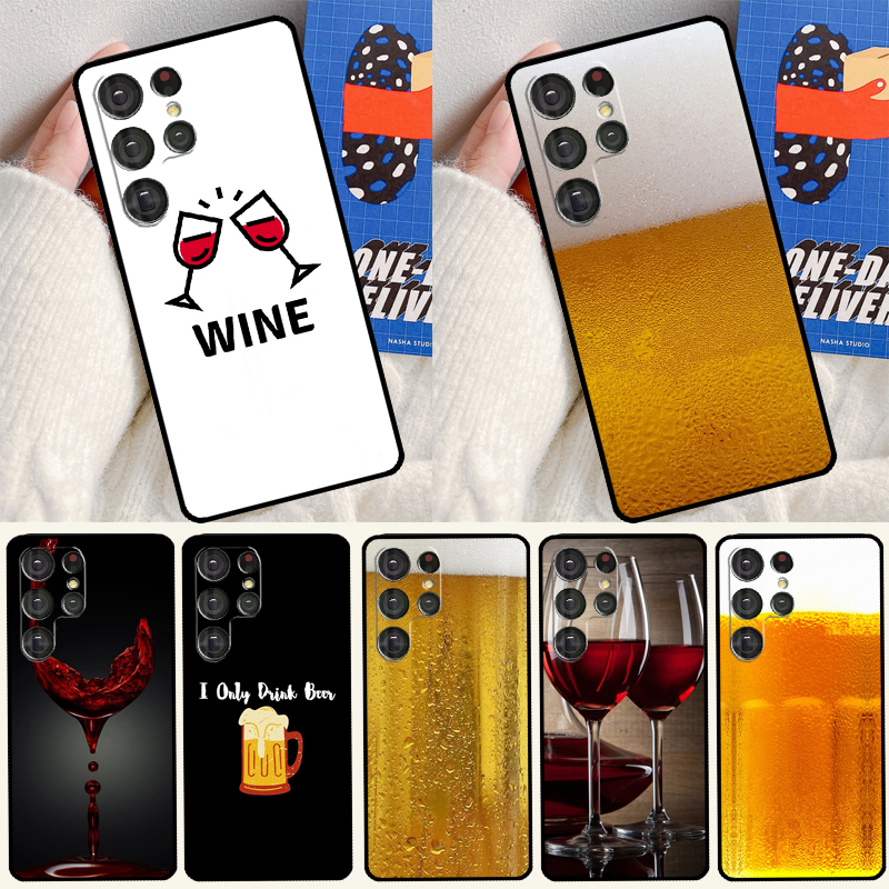 Drink Beer Red Wine Phone Case - Wine Plus Beer review and price