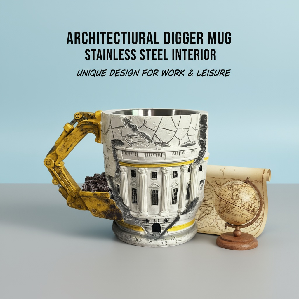 Excavator handle resin coffee  - Beer Mug Handled review and price