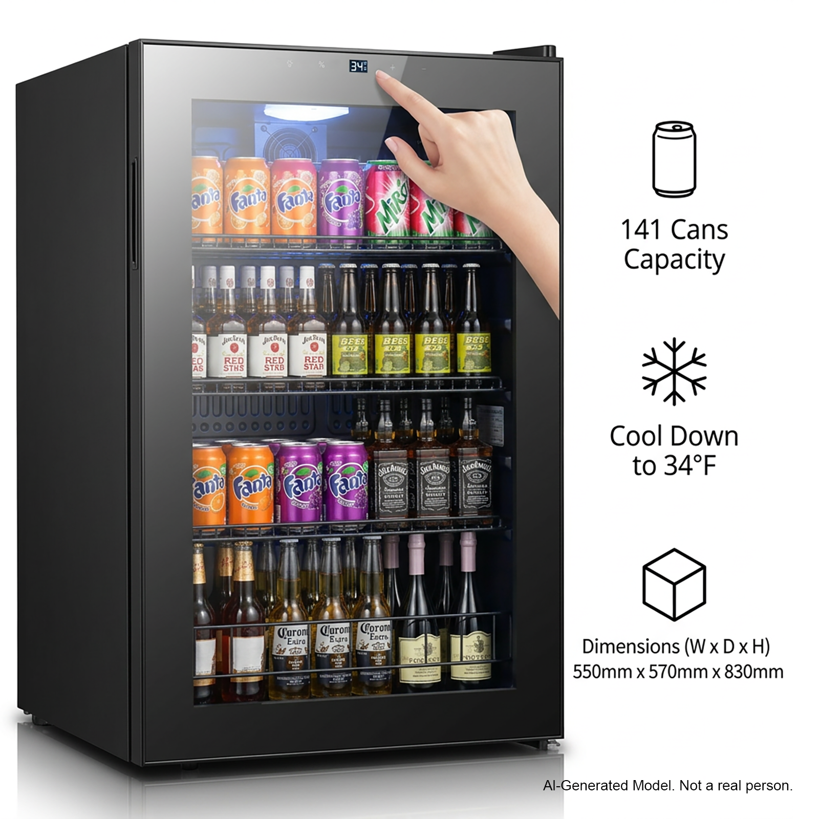 Mini Glass Door Beverage Coole - Wine Beer Cooler Direct review and price