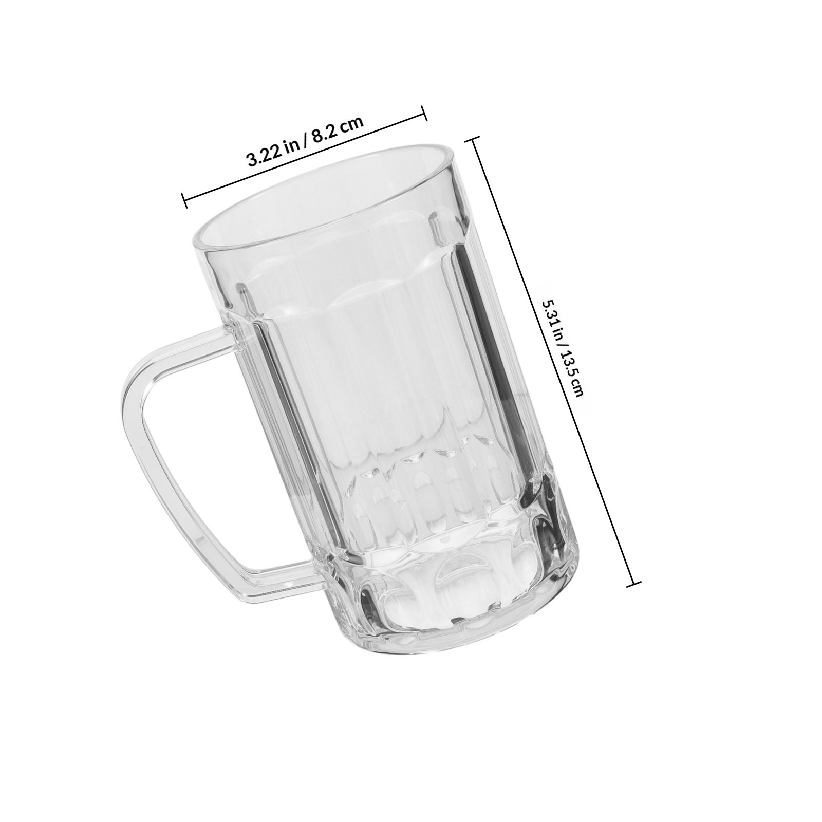 540Ml Acrylic Beer Mug Premium - Beer Mug Handled review and price