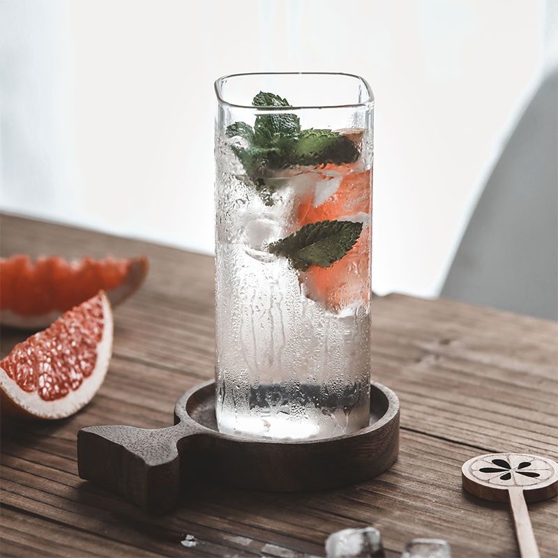 1PCS Creative Square Glass Tra - Wine Bottle Size review and price