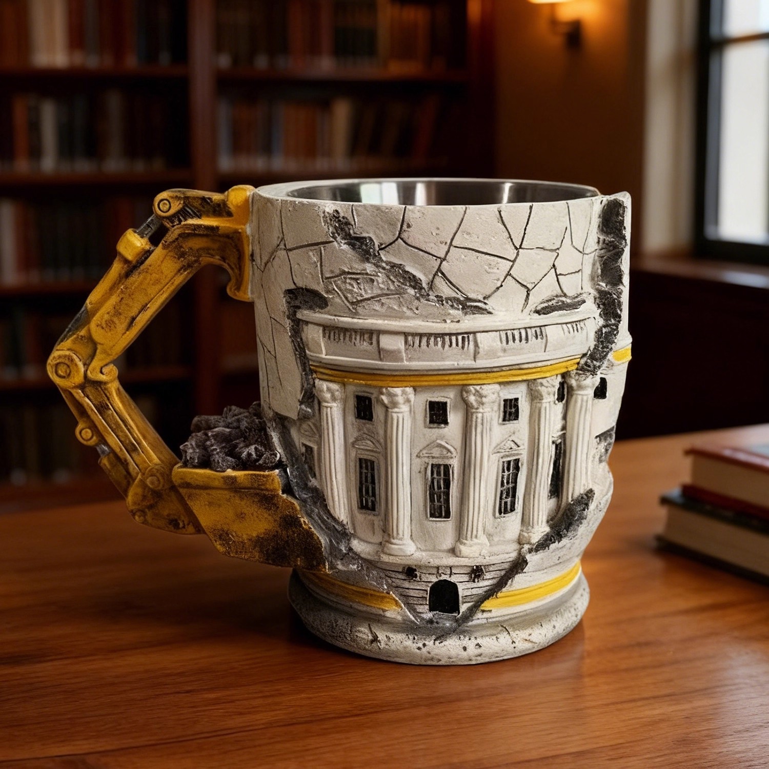 Resin Coffee Mug with Excavato - Beer Mug Handled review and price