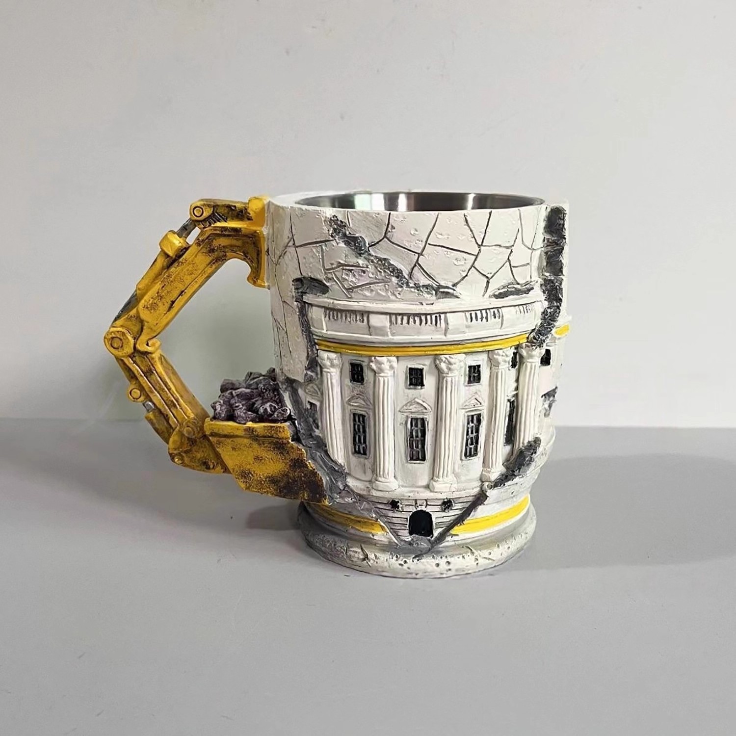 Resin Coffee Mug with Excavato - Beer Mug Handled review and price