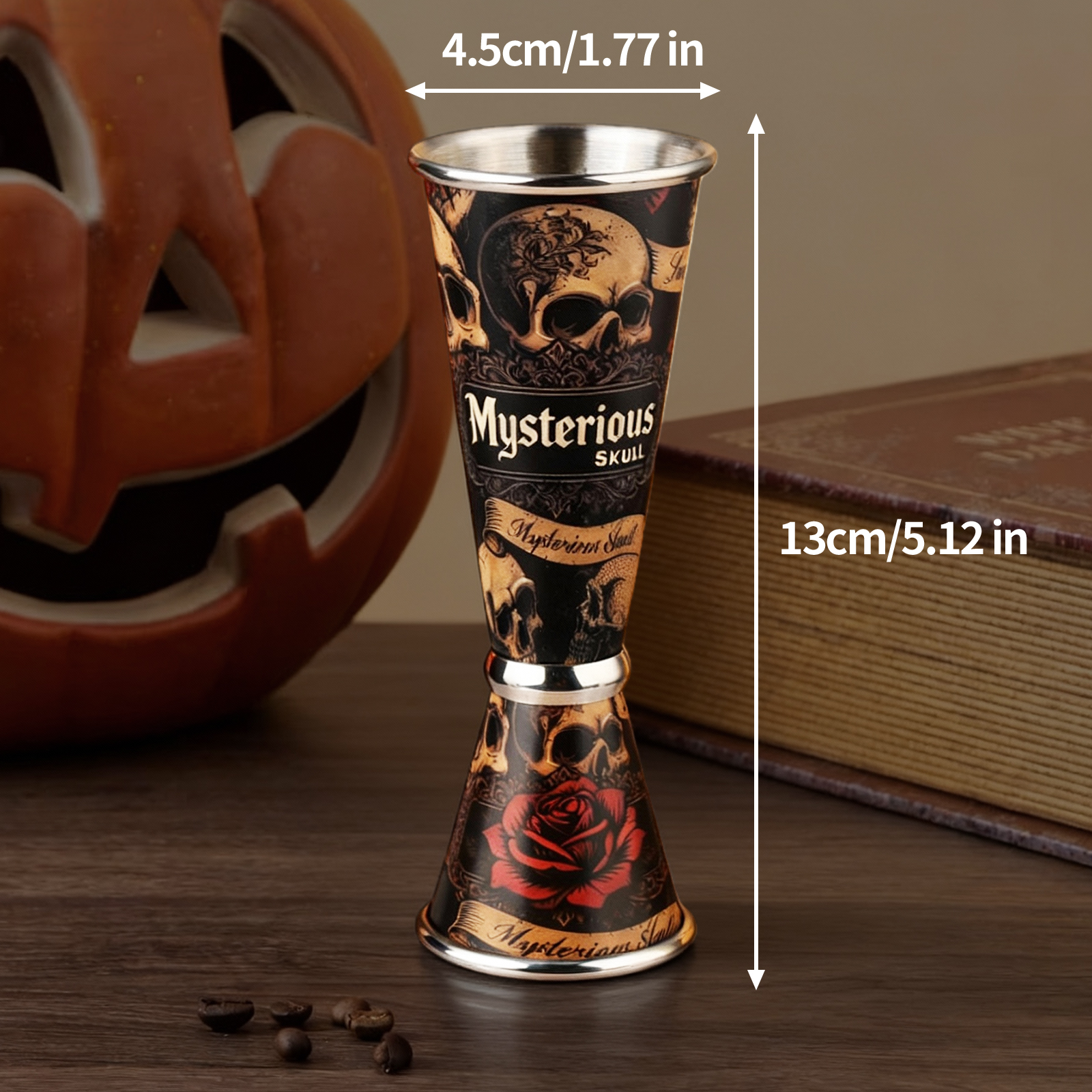 30/60ml Retro Skull Cocktail W - Spirit Measure Jigger review and price