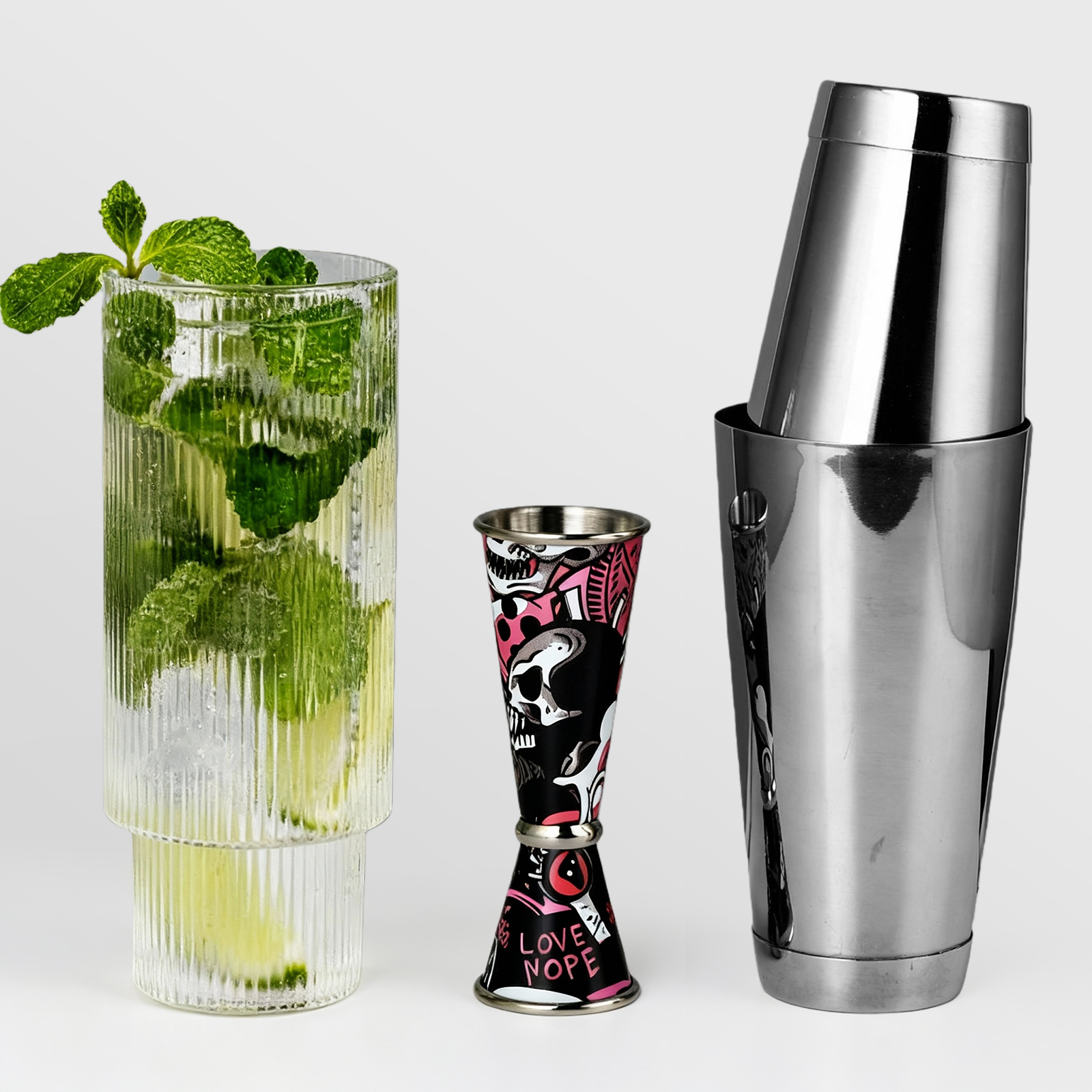 30/60ml Retro Skull Cocktail W - Spirit Measure Jigger review and price