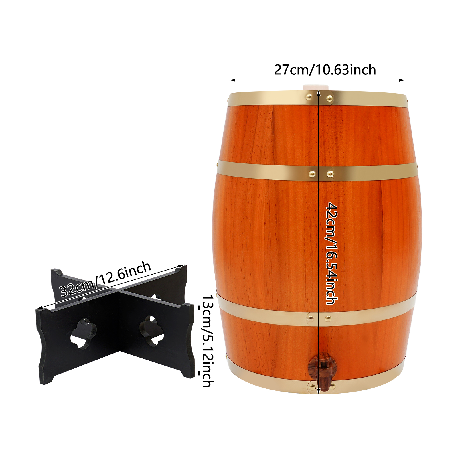 20L/5.28Gal Beige Wine Barrel, - Wine Beer Tequila review and price