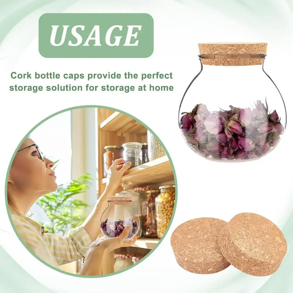 1-4Pcs Large Cork Stoppers for - Wine Bottle Size review and price