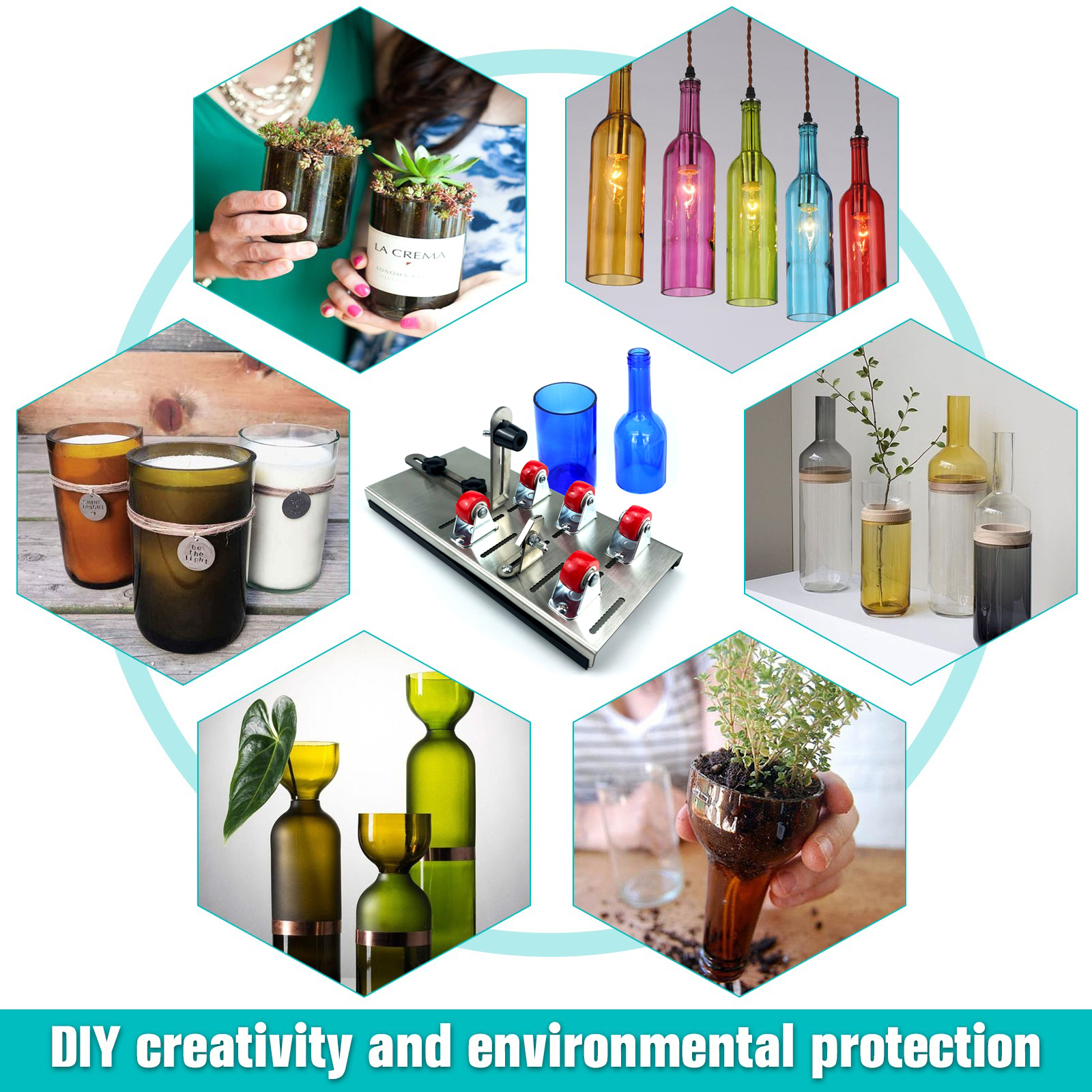 DIY Glass Bottle Cutter Adjust - Wine Bottle Size review and price